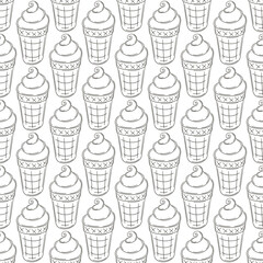 Coloring seamless pattern. Print for cloth design, textile, fabric, wallpaper