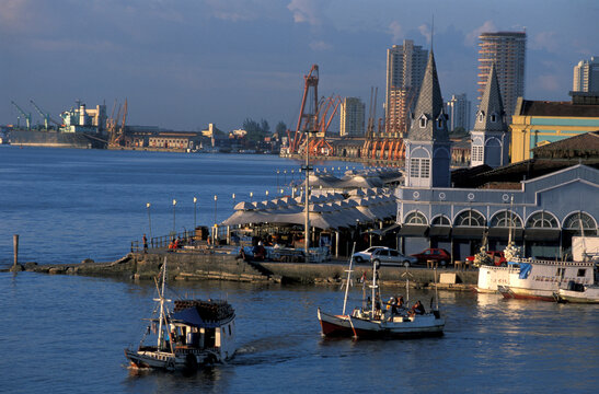 Ver p Peso Market at Waterfront, Belem, Amazonia, Brazil