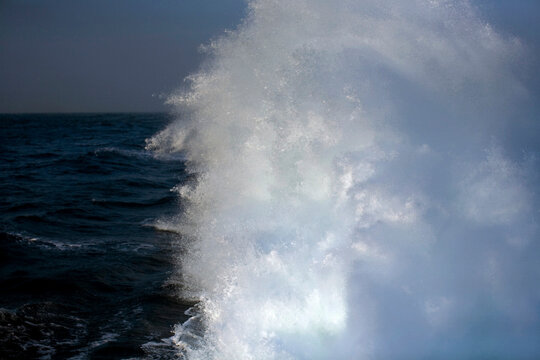 The wake of the high speed Cat ferry