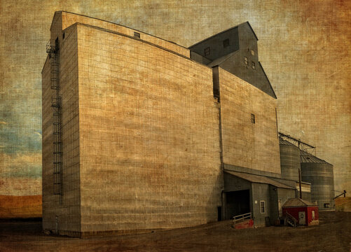 Palouse Grain Silo with Texture
