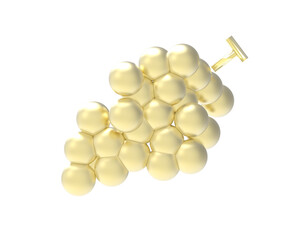 golden grape isolated 3d