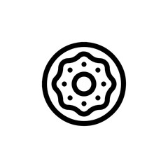 doughnut icon vector sign symbol