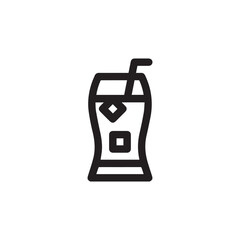 soda icon vector sign symbol