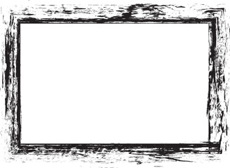 Grunge Black and White Frame . textured rectangles for image