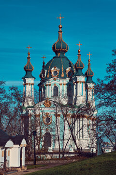 St Andrew's Church in Kyiv, Ukraine..