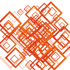 Orange Element Style Vector Background. Mosaic