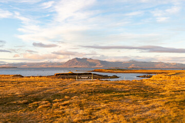 Landscape at Iceland coast