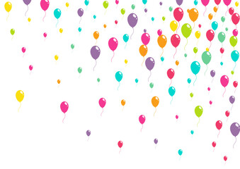 Cute Surprise Baloon Vector  White Background.