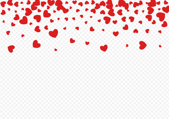 Maroon Color Hearts Vector Transparent Backgound.