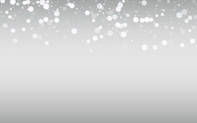 White Blizzard Vector Silver Background. Sky