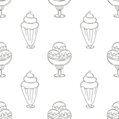 Coloring seamless pattern. Print for cloth design, textile, fabric, wallpaper