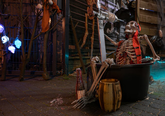 Aachen October 2022: Halloween is the name of the folk customs in the evening and night before the...