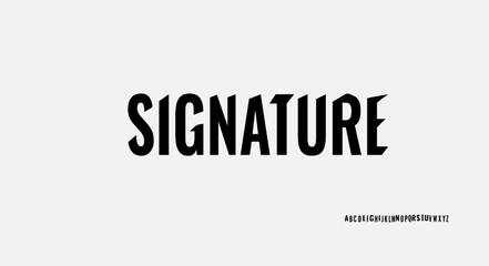 Font, SIGNATURE, San serif font 