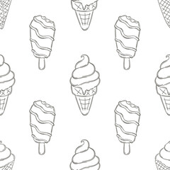 Coloring seamless pattern. Print for cloth design, textile, fabric, wallpaper