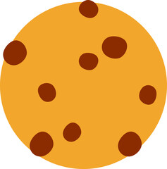 Obraz premium Chocolate cookies flat icon Vending products