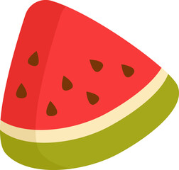 Watermelon flat icon Tasty fruit Balanced nutrition