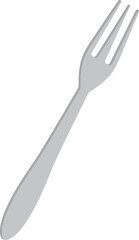 Three prong fork flat icon Equipment for eating Dishware