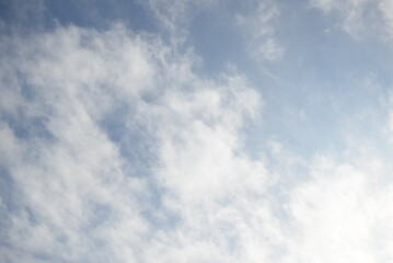 cloudy sky white clouds rainy weather blue sky sun rays texture of sky and cirrus clouds in a city...