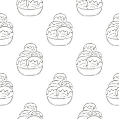 Coloring seamless pattern. Print for cloth design, textile, fabric, wallpaper