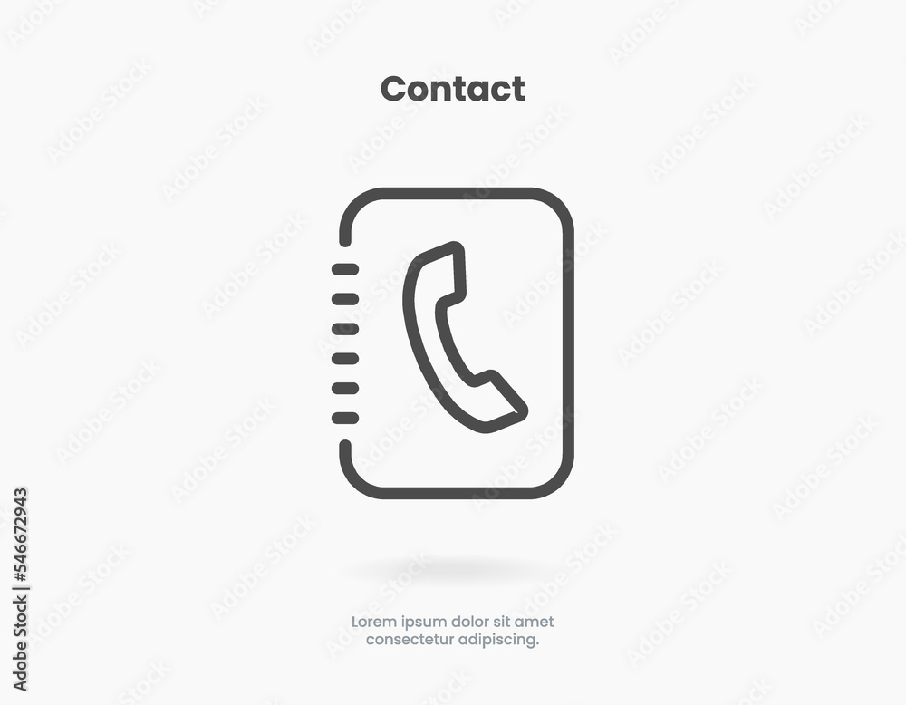 Poster Set contact icon simple line style communication icons. Message chat messaging chatting phone talking location internet people mail inbox icon symbol sign for UI UX website mobile app.
