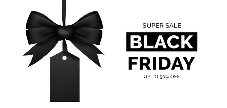 Black Friday Sale. Black Friday Super Sale. Cyber Monday. Black background. Typography. Super Sale. Limited time offer. Digital art image.