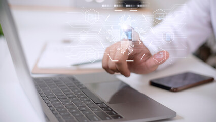 Digital transformation technology strategy, IoT, internet of things. transformation of ideas and the adoption of technology in business in the digital age, enhancing global business capabilities. Ai