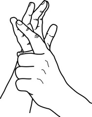 british signs language letter u-bsl