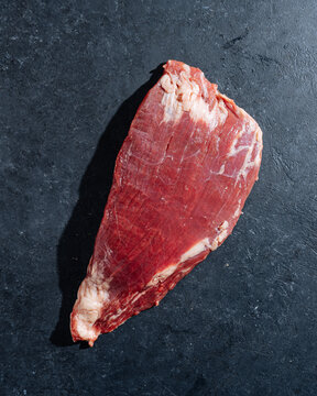 Chunk of raw beef steak