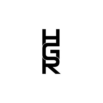 hgr letter initial monogram logo design