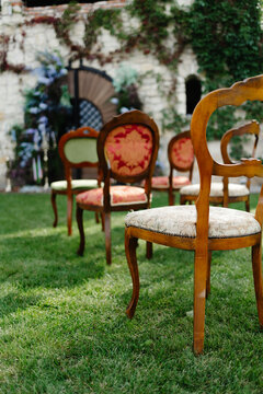 Chairs in backyard