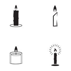 Candle Vectors Illustrations icon background