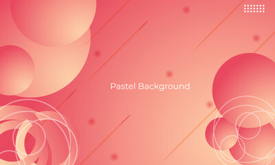 Pastel pink geometric background vector design. Abstract composition with shapes. Futuristic backdrop.