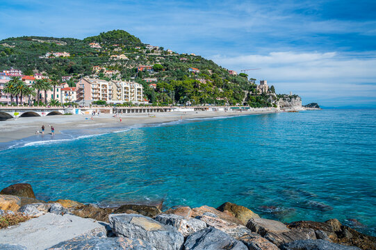 Beach in Finale Ligure
