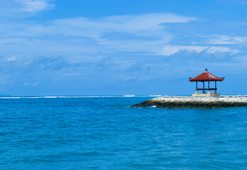 bungalow in the sea