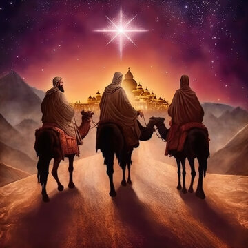 We Three Kings - Possible Nativity Xmas Card Design