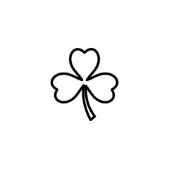 Clover icon vector illustration. clover sign and symbol. four leaf clover icon.