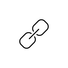 Link icon vector illustration. Hyperlink chain sign and symbol