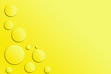 abstract yellow background with dots or bubble light pattern.