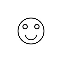 smile icon vector illustration. smile emoticon icon. feedback sign and symbol