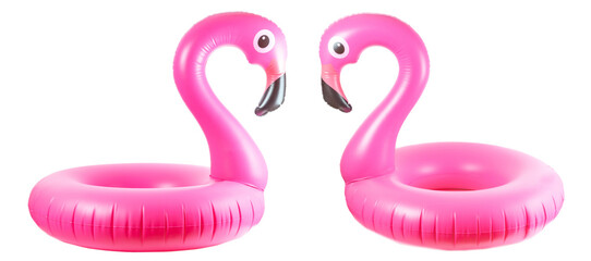 Flamingo print. Pink pool inflatable flamingo for summer beach i