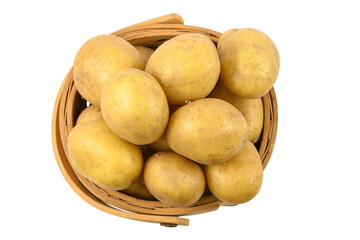 basket of small yellow potatoes