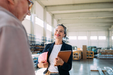 Man and Woman in Factory