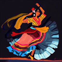 traditional dancer in action