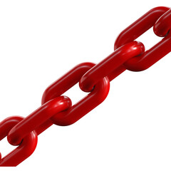 Red chain 3d