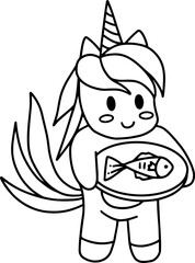 Hand Drawn Unicorn Illustration
