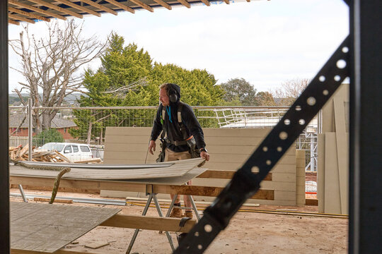 Carpenter at work
