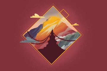 Sacred mountain house