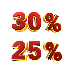 3d discount percentage