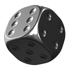 Dice 3d chrome