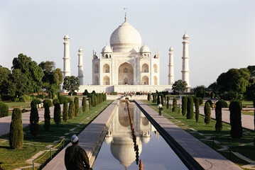 Taj Mahal in Agra India in the 1970s